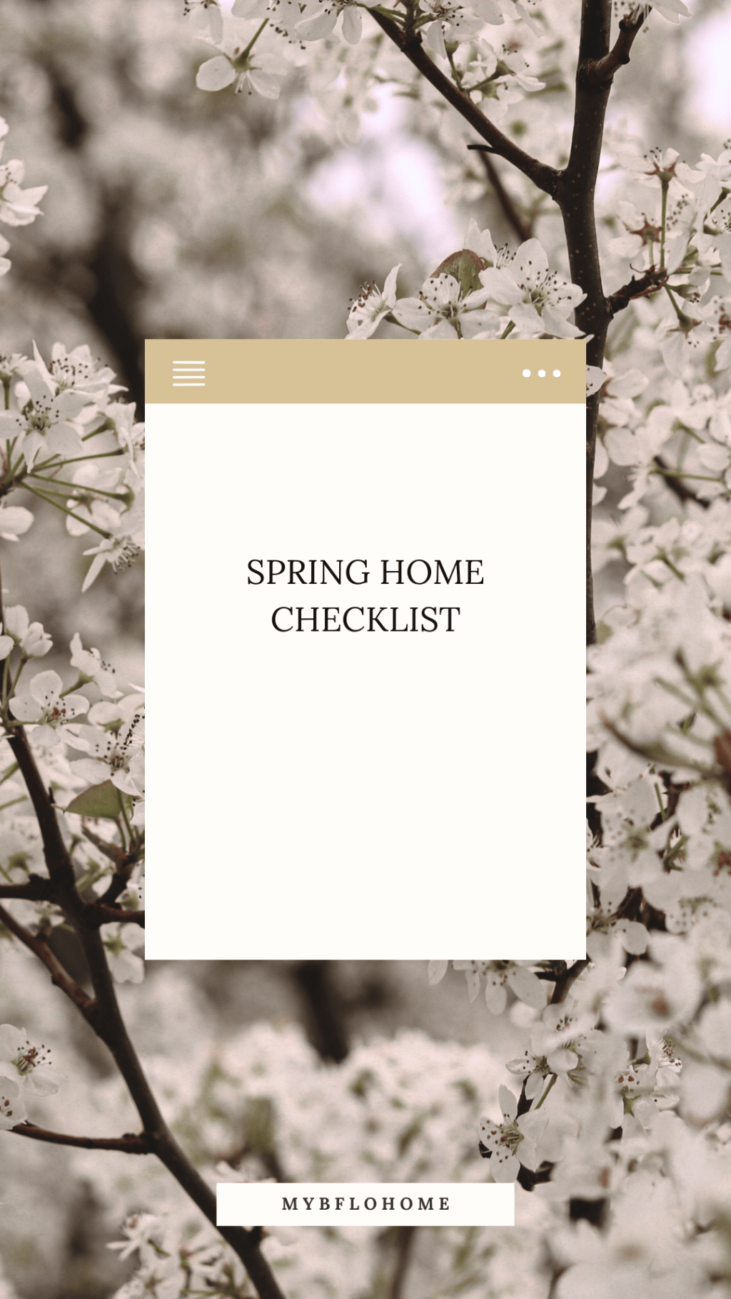 Spring Home Checklist